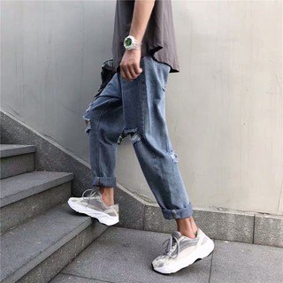 Quần baggy jean rách