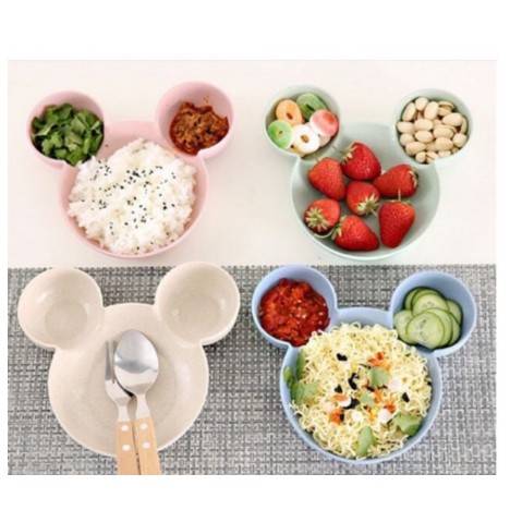 Khay ăn dặm lúa mạch hình mickey
