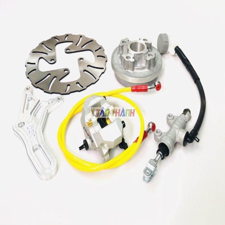 Bộ Đĩa Sau Wave Heo Rembo Xám Đĩa 220Mm V2 MS1265