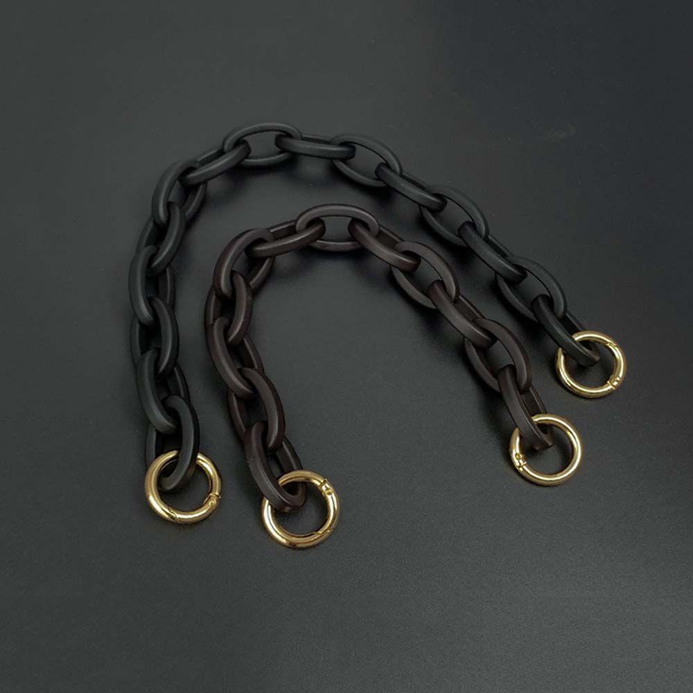 Dây Đeo Túi Xách Bằng Nhựa Acrylic Màu Đen Thay Thế DIY