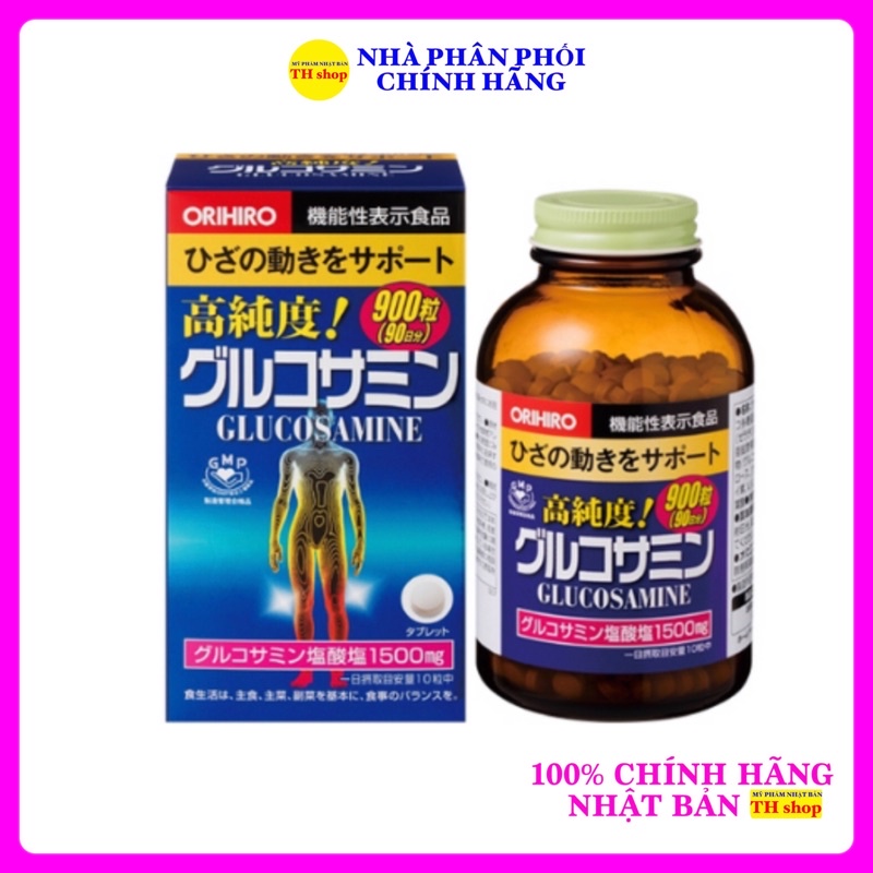 Viên uống xương khớp Glucosamine Orihiro Nhật Bản hộp 900 viên