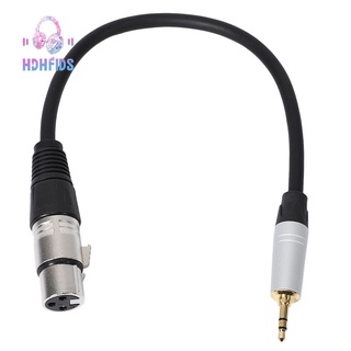 Dây Cáp Chuyển Đổi Âm Thanh Từ Xlr 3pin Female Sang 3.5mm 1 / 8 Inch Trs Male 0.3m