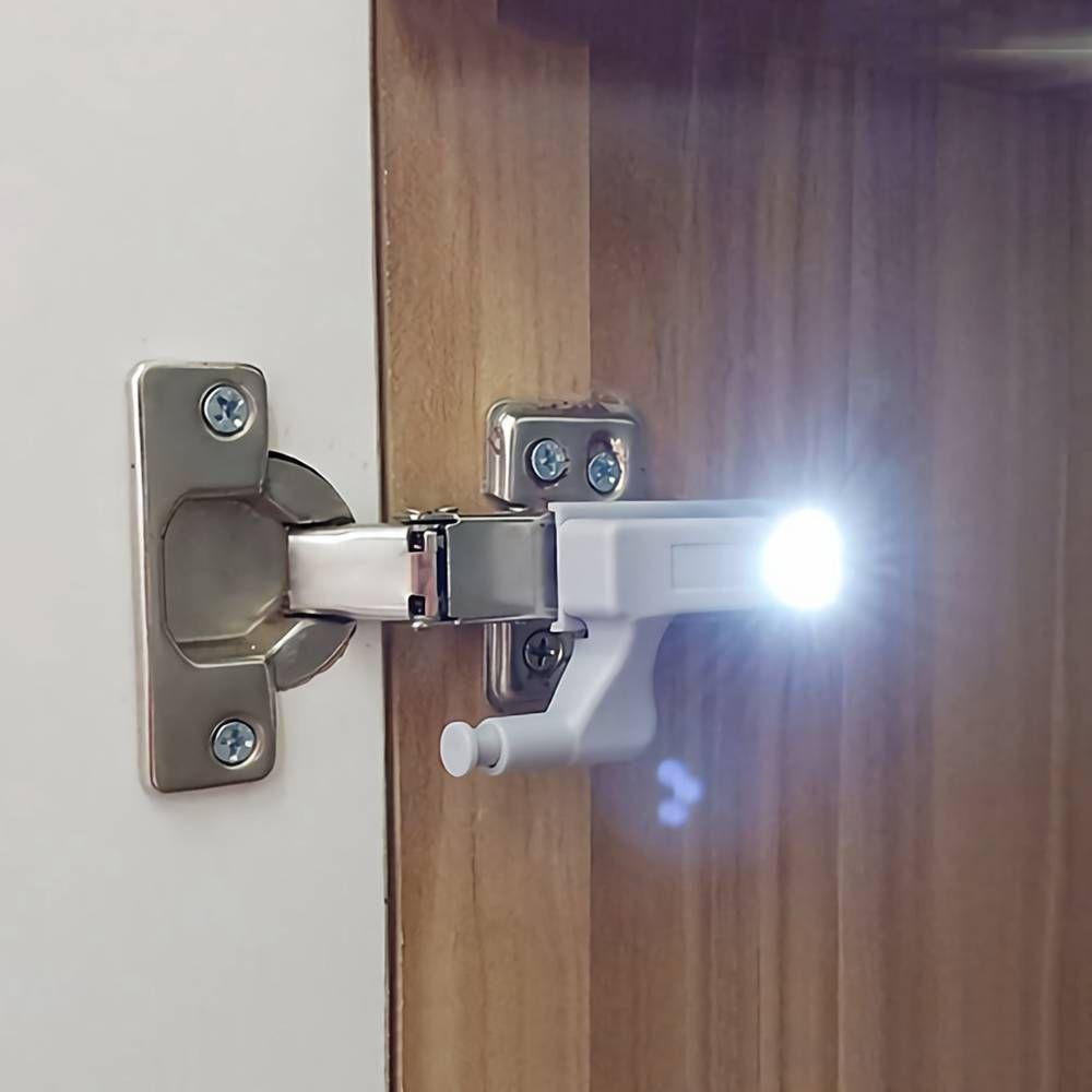 LONTIME Bộ 5 Đèn LED Gắn Bản Lề Cửa Tủ Tự Dính Chuyên Dụng