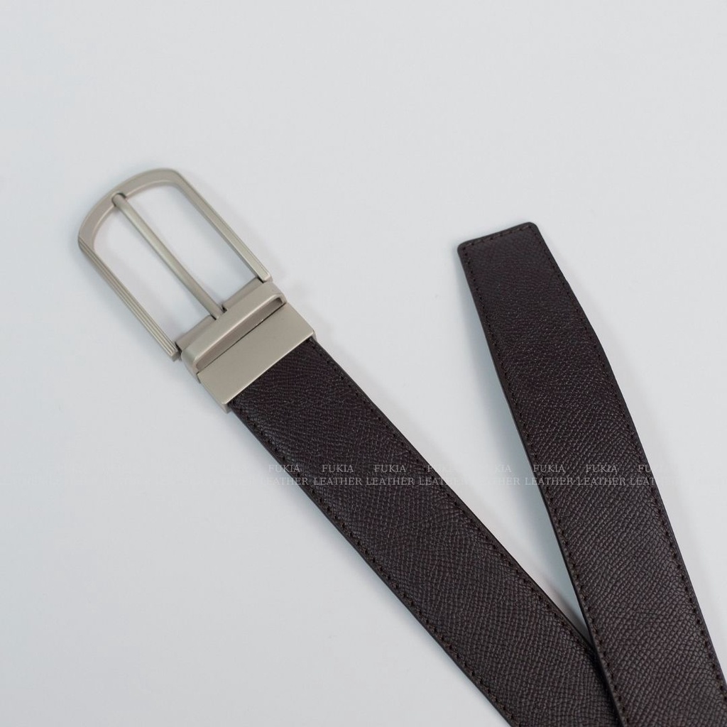 Dây lưng nam da thủ công Epsom khoá Kim cao cấp FUKIA VDL009