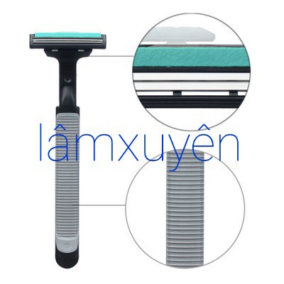 Combo dao cạo râu và hộp lưỡi thay gillette , chuyên dụng cho SALON ,tóc nam nữ barber gắn lưỡi lam ,cao cấp thép inox .