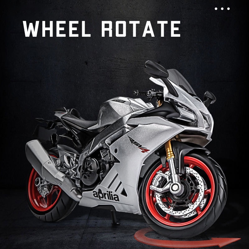 Mô Hình Xe Mô Tô Aprilia RSV4 RR1000 Bằng Hợp Kim Tỉ Lệ 1: 12