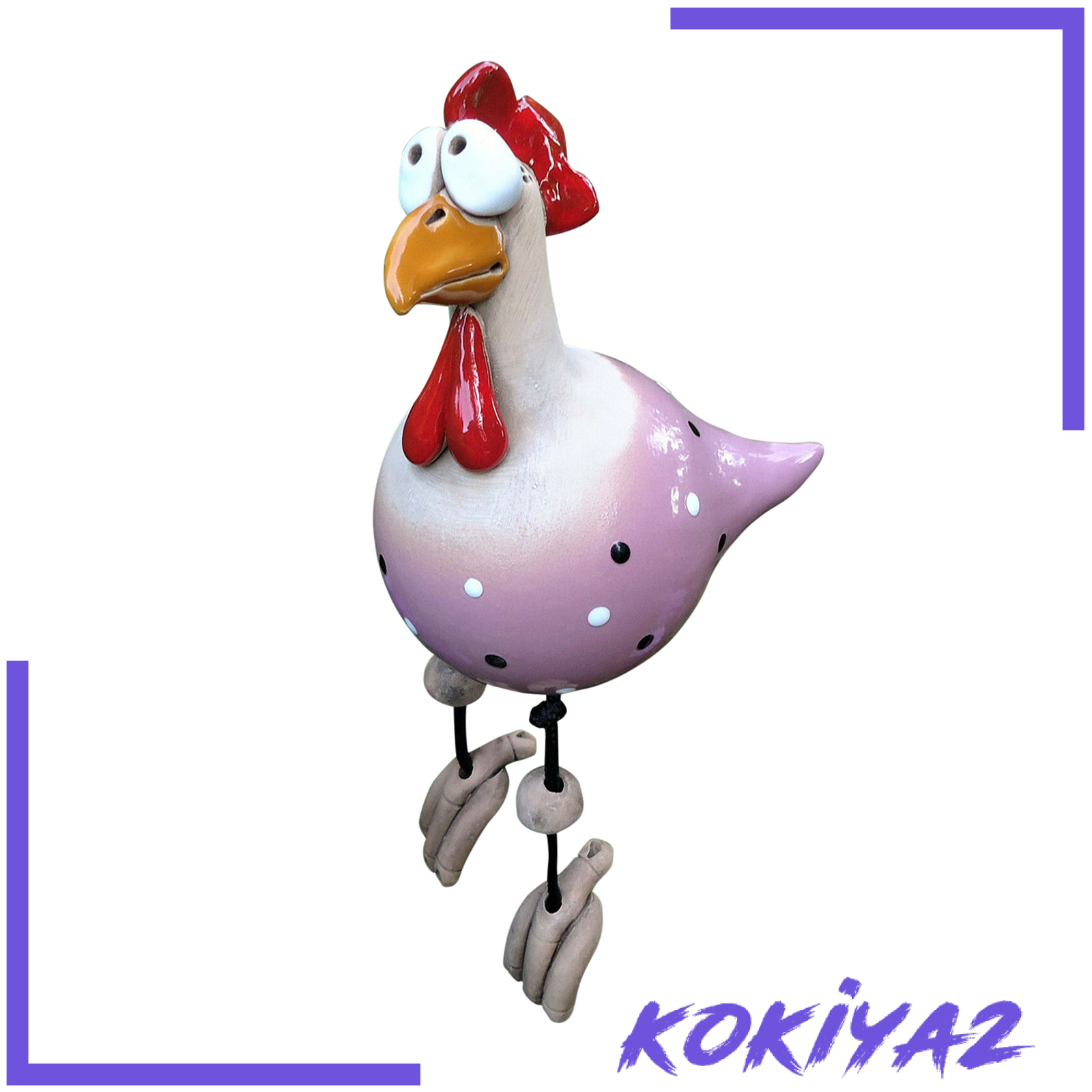 [KOKIYA2]Chicken Figurine Resin Statue Festival Gifts Patio Yard Art decorate