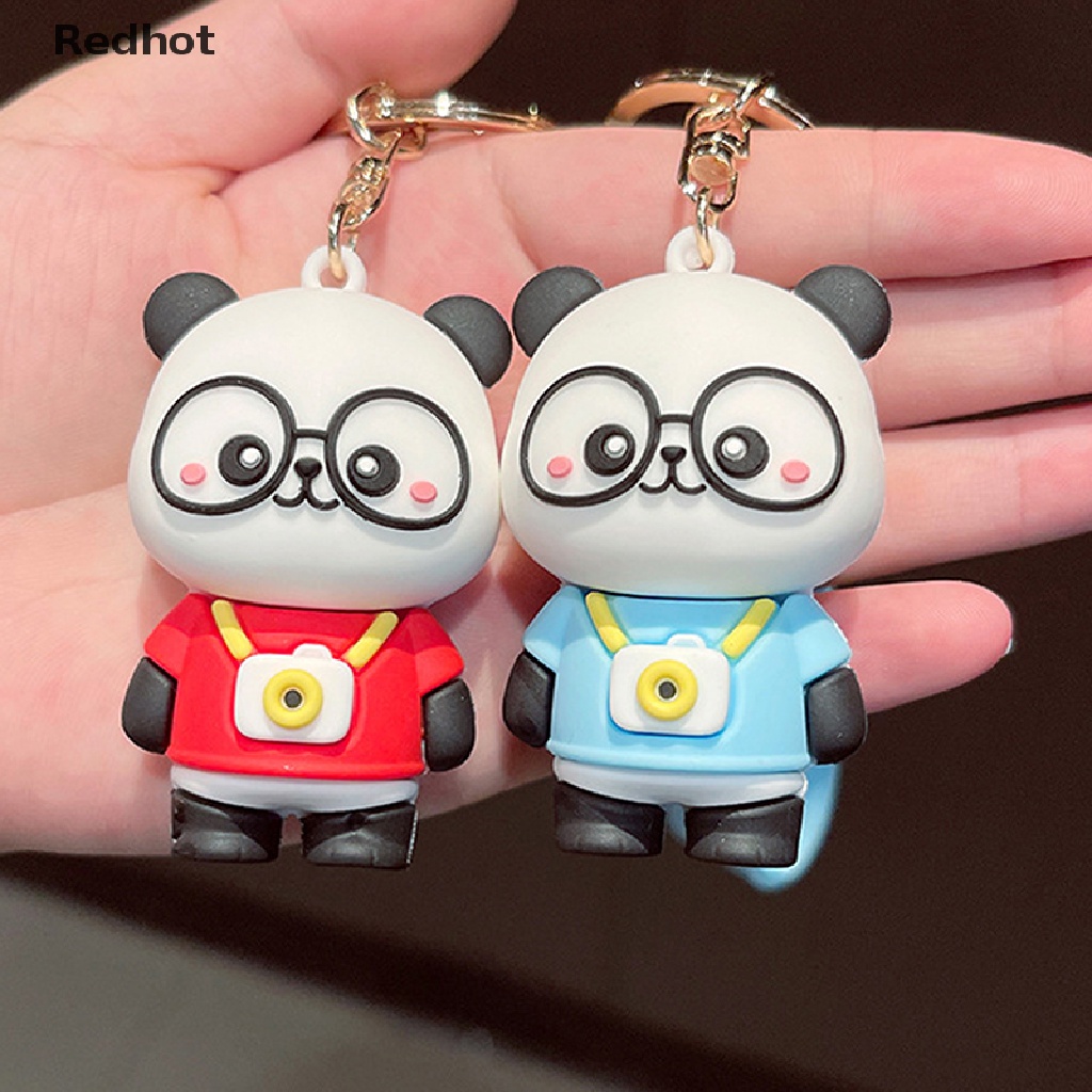 Móc Khóa Hình Gấu Trúc 3D Dễ Thương