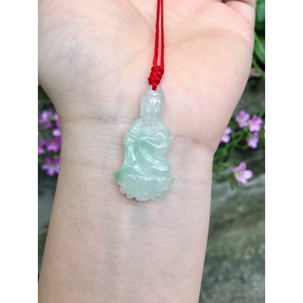 Mặt dây Mẹ Quan Âm toạ đài sen (tặng kèm dây)