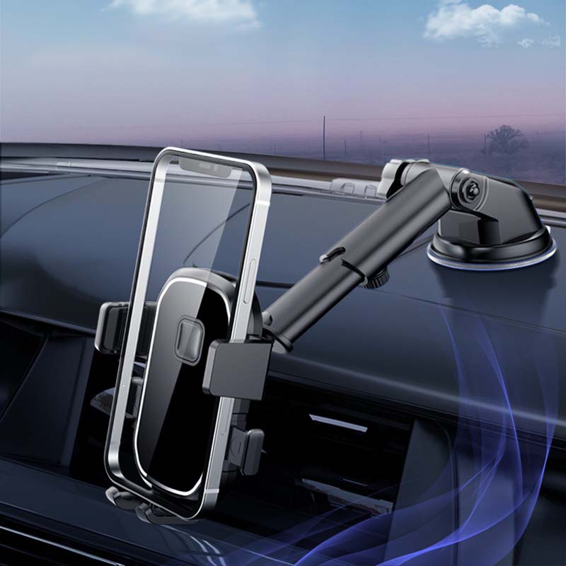 Giá đỡ điện thoại di động SEAMETAL kim loại có giác hút xoay được 360 độ 2 trong 1 sử dụng trên xe hơi (có bán lẻ)