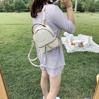Balo Nữ Mini Thời Trang, Ba Lô Da Nhỏ Kiểu Dáng Đẹp Màu Đen/Trắng/Nâu