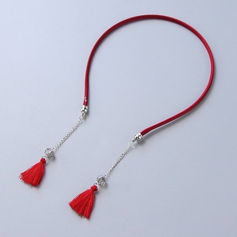 DANI băng đô cài tóc kèm bông tai CHỌN MÀU tua rua hàn quốc hoa tai bờm tóc