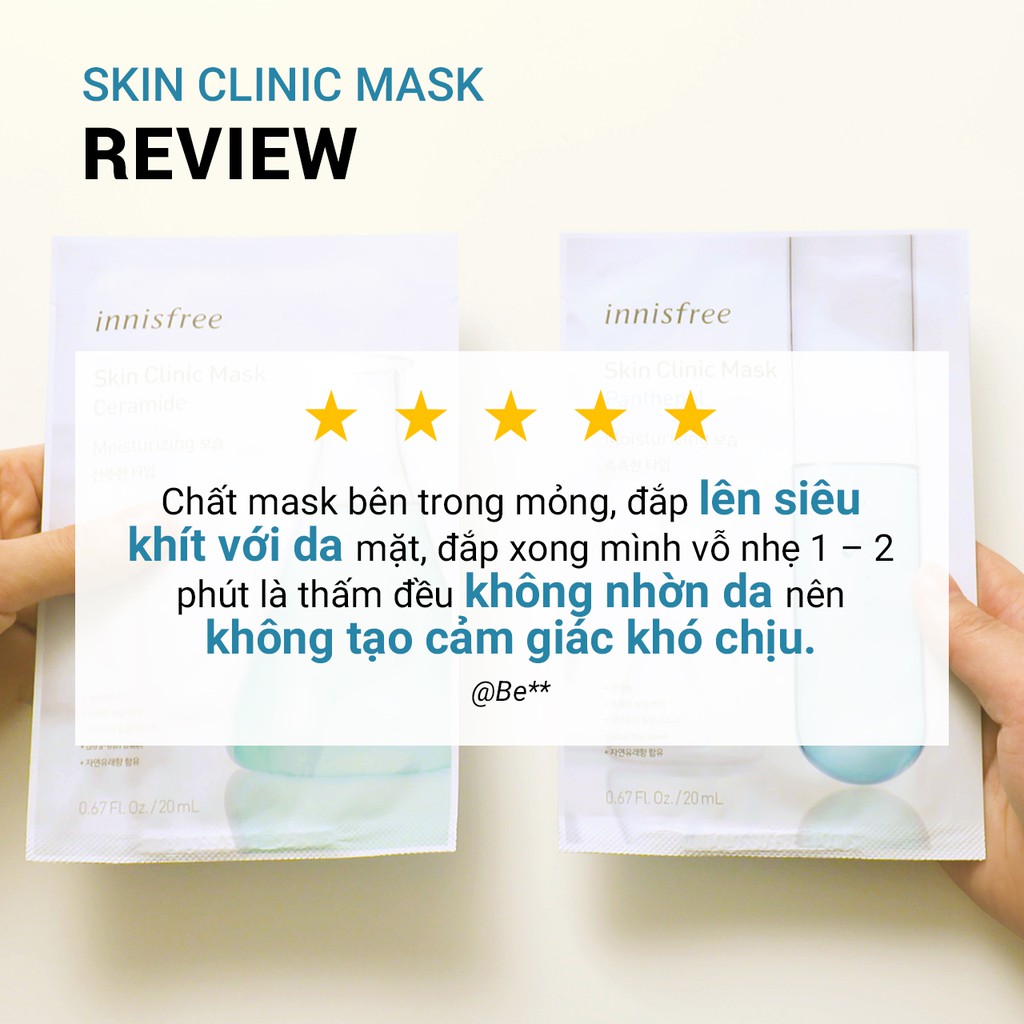 [Mã COSIF03 giảm 10% đơn 400K] Bộ sản phẩm 10 Mặt nạ tơ innisfree Skin Clinic Mask Set