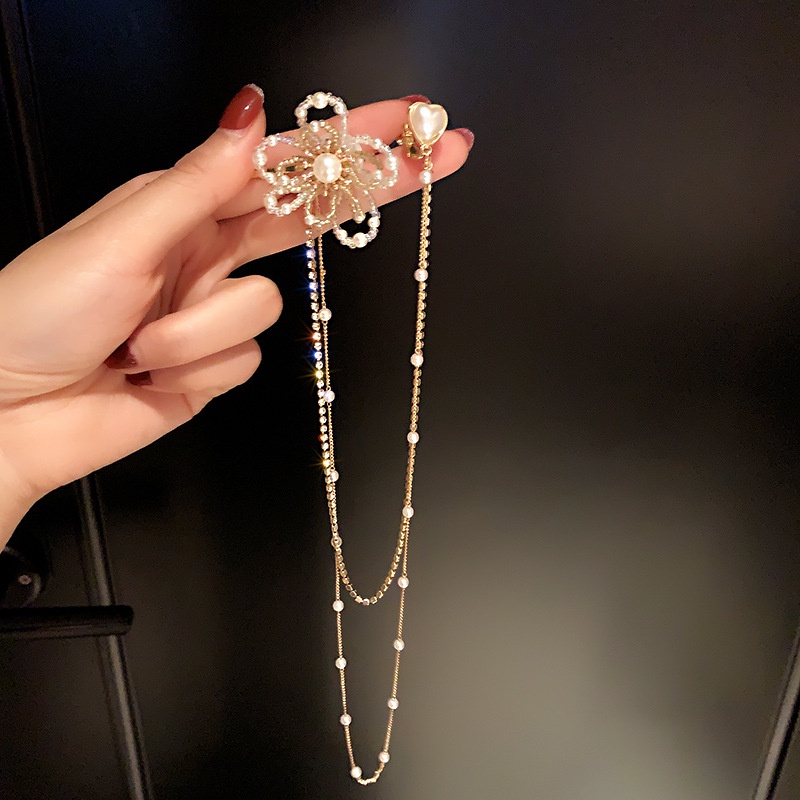 Kẹp Tóc Hình Hoa Đính Ngọc Trai Thời Trang Hàn Quốc Cho Nữ