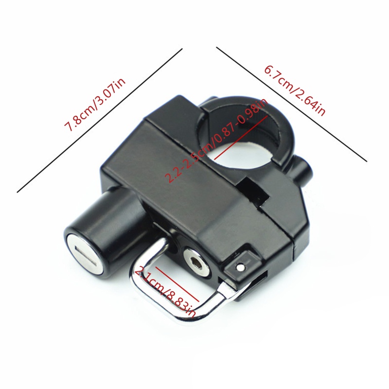 Móc Treo Nón Bảo Hiểm Chống Trộm Gắn Tay Lái Xe Máy