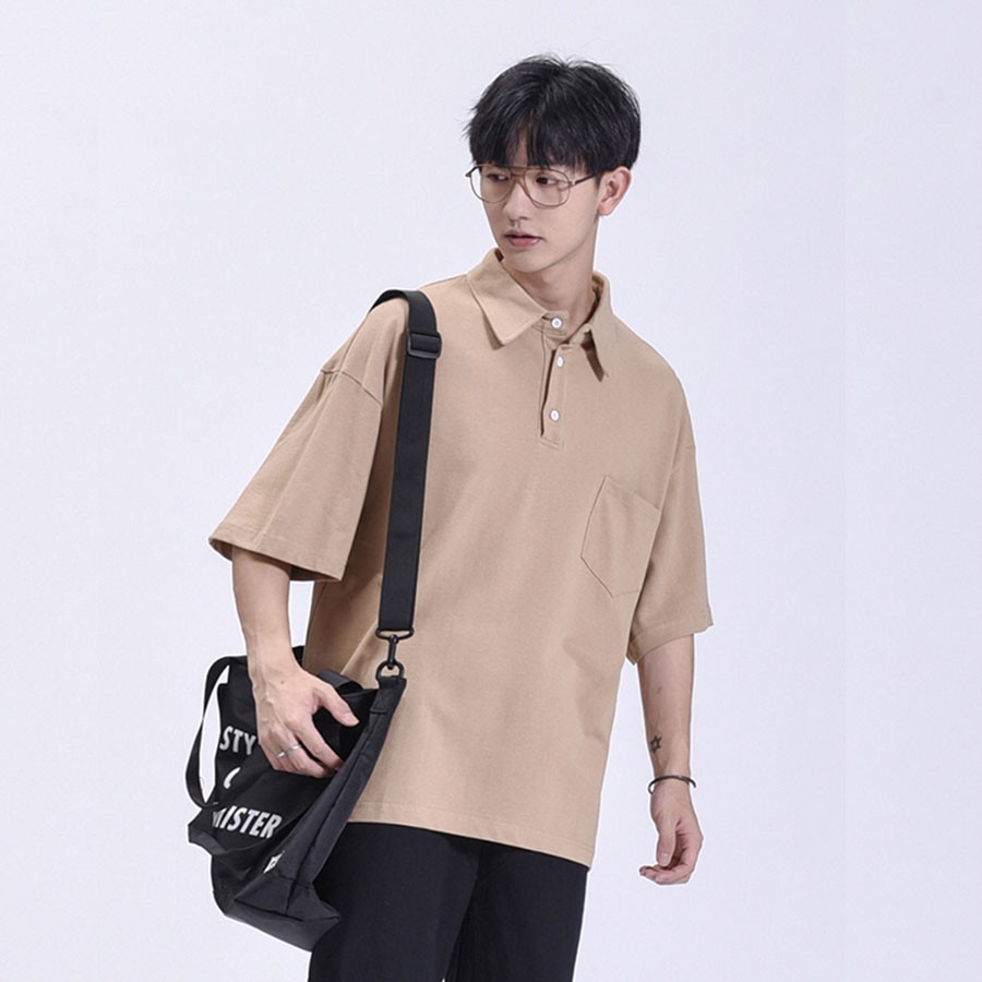 Áo polo nam nữ Polo túi ngực City Cycle - Áo thun nam có cổ Unisex form rộng Local Brand