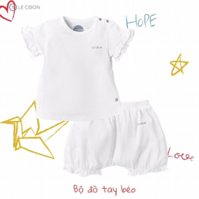 LE COON | Bộ Đồ Tay Bèo  3 tháng-3 tuổi [ babyboo]