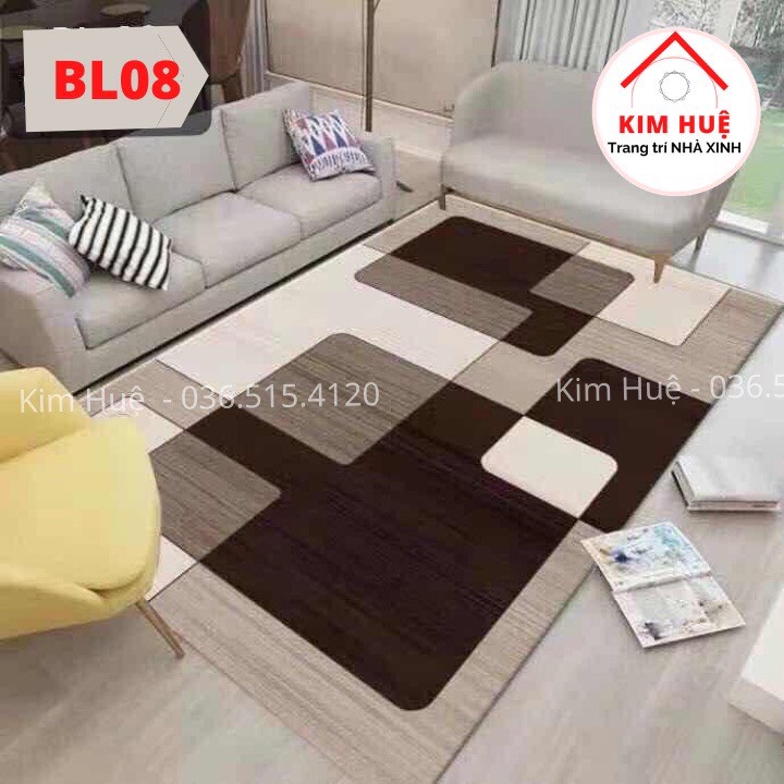 Thảm trải sàn nỉ lì bali, thảm phòng khách kích cỡ 1m2x1m6, 1m4x2m, 1m6x2m3 ( nhiều mẫu lựa chọn )