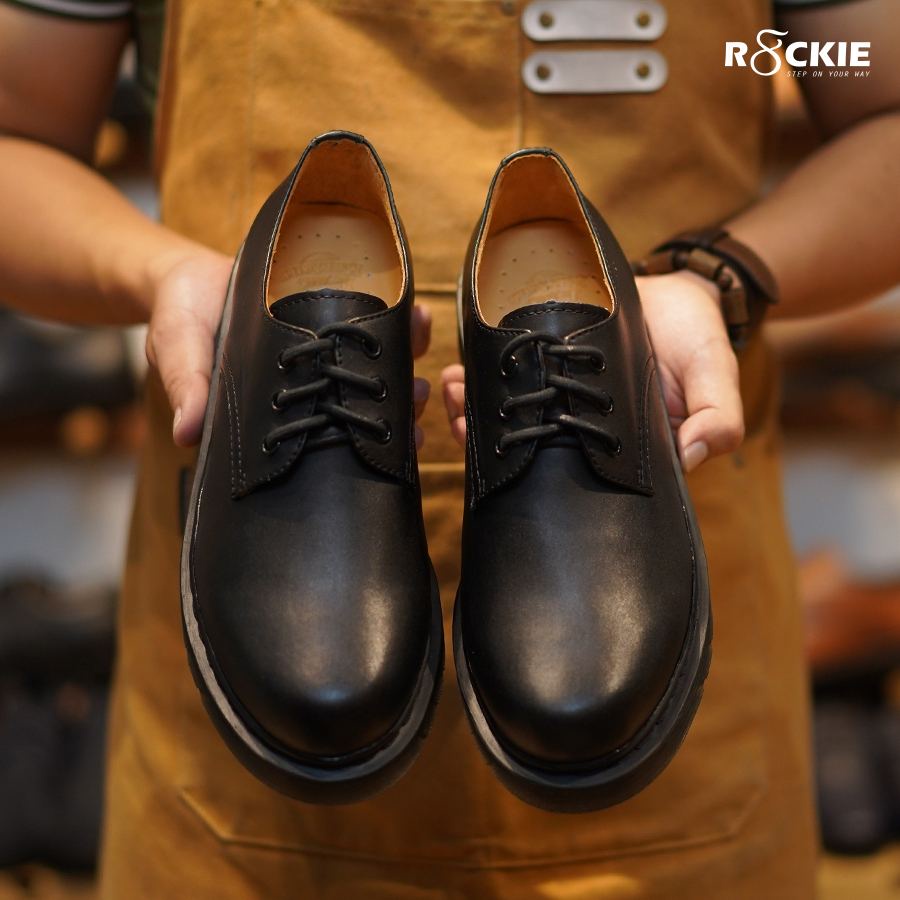 Giày da nam da thật Dr Martens 1461- Da nappa cao cấp nhập khẩu - FullBlack - DRAD05DE - R8ckie