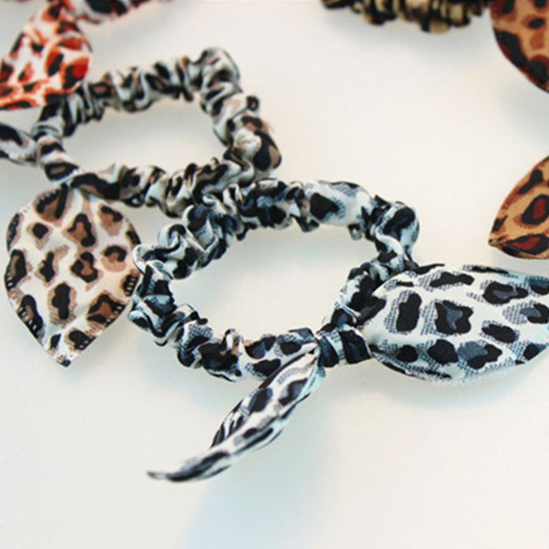 Băng Đô Cao Su In Họa Tiết Chấm Bi Thắt Nơ Tai Thỏ Nhiều Màu Dễ Thương Cho Nữ