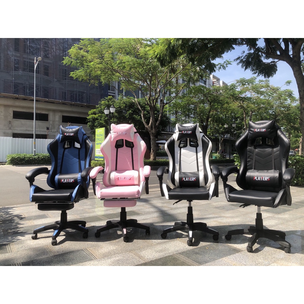 Ghế Gaming Players Ngã Lưng, Ghế Chơi Game Player Dày Dặn, Nâng Hạ Ngả Lưng Có Gác Chân