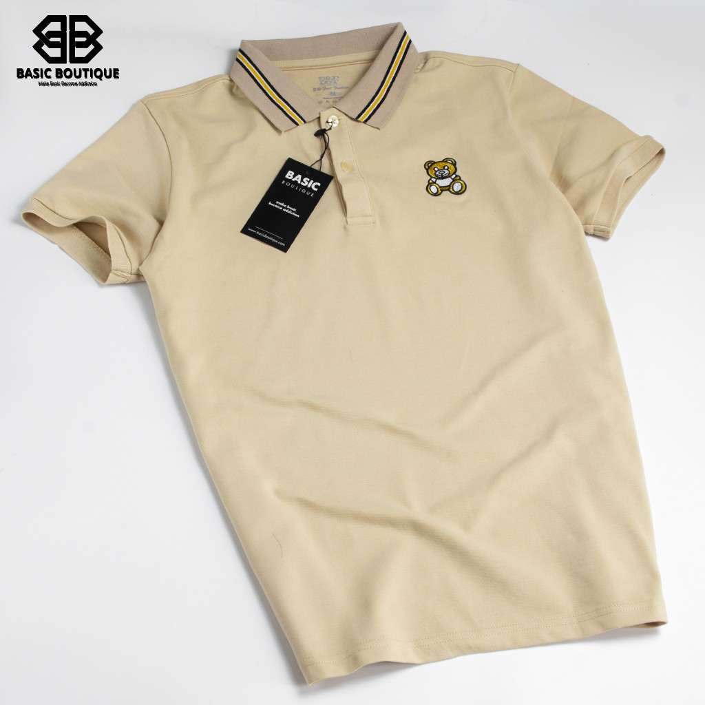 Áo Phông Nam Polo , Áo Cá Sấu Nam Con Gấu Xuất Xin Chuẩn Form Trẻ Trung Thanh Lịch - Basic Boutique | BigBuy360 - bigbuy360.vn