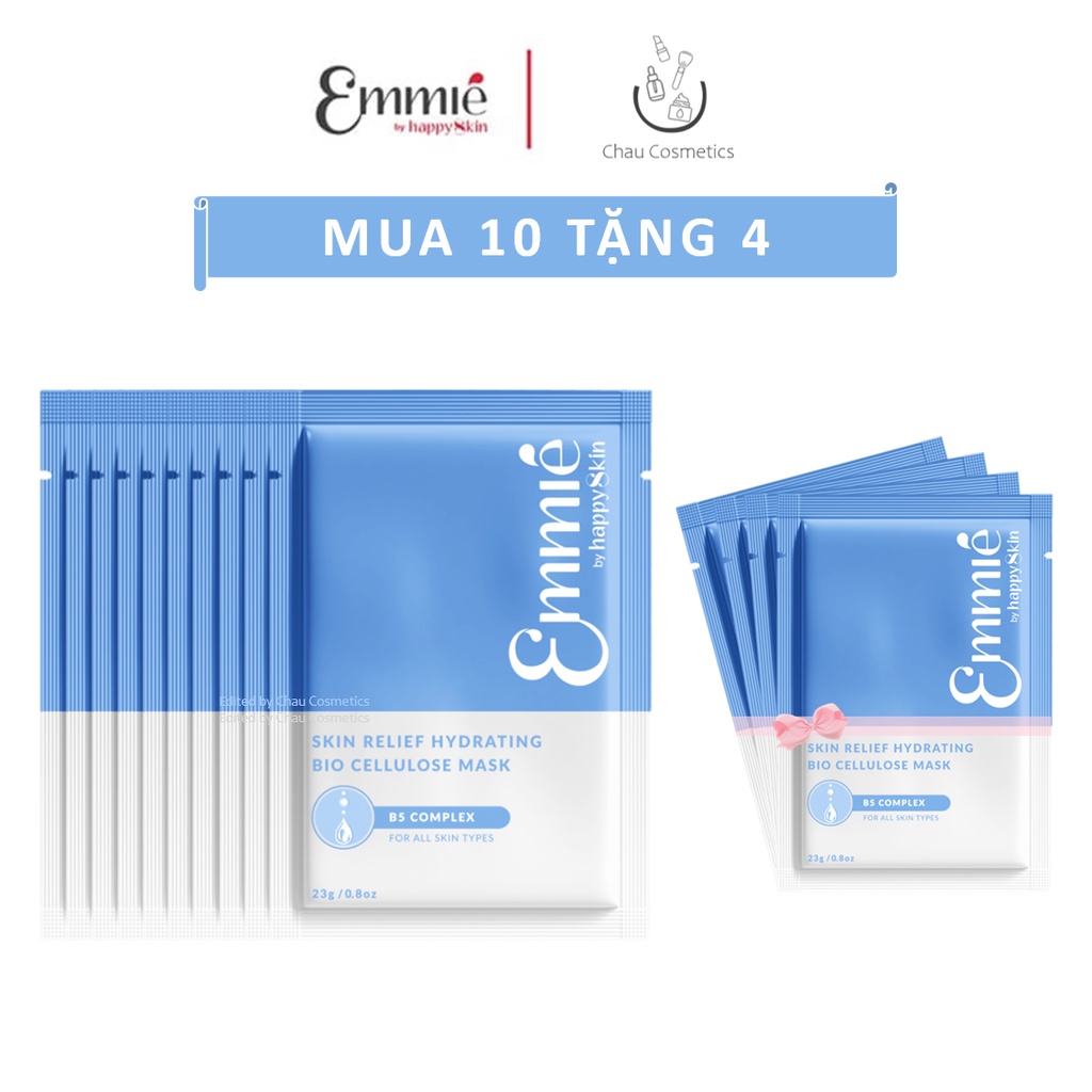 Combo MUA 10 TẶNG 4 mặt nạ sinh học phục hồi da B5 Complex phục Emmié by Happy Skin Emmie