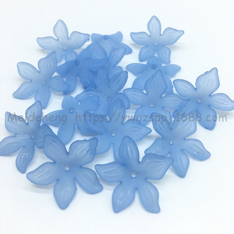 (50g)Hoa nhựa mộc lan cánh mờ 29mm, nguyên liệu làm trâm, trang sức cổ trang, nguyên liệu diy, Sỉ phụ kiện Khánh Huyền