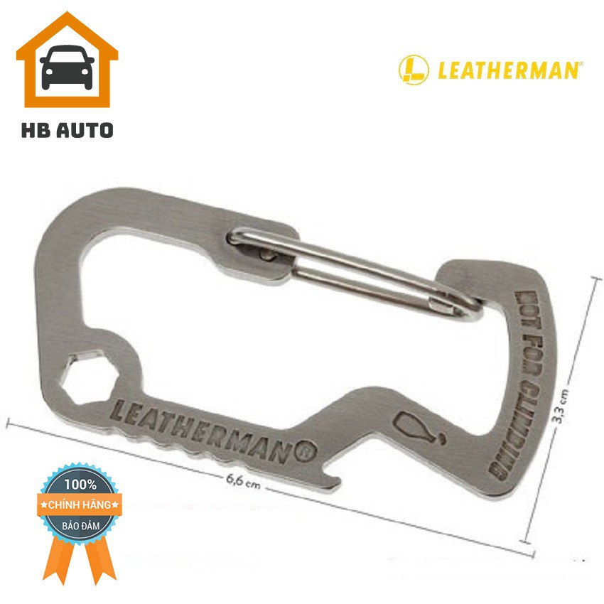 Móc Khóa Đa Năng LEATHERMAN Carabiner Accessory Hàng Chính Hãng tích hợp mở bia và vặn ốc lục giác ..vv