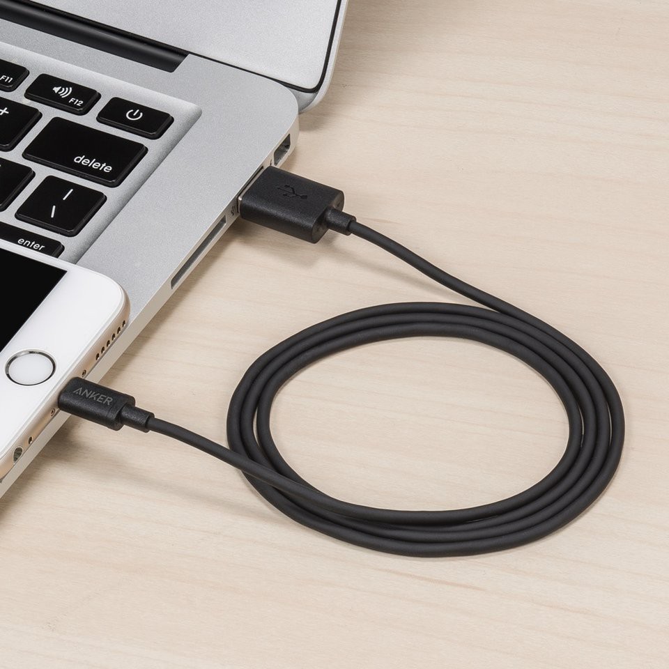 Cáp Anker MFI USB To Lightning 3ft - A7101