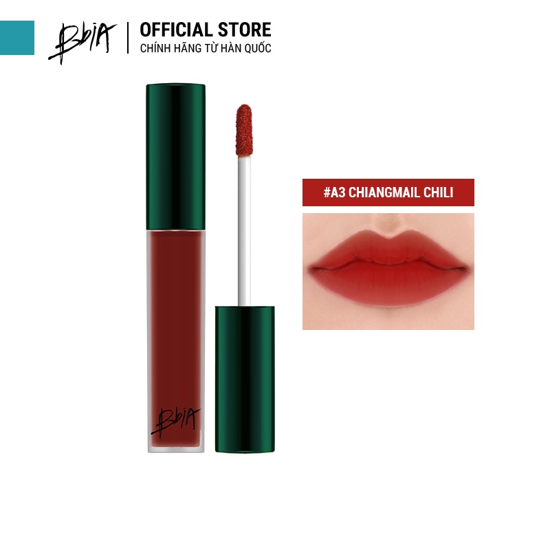 Son Kem Lì Bbia Last Velvet Lip Tint ASIA EDITION - A3 Chiangmai Chili 5g - Bbia Official Store