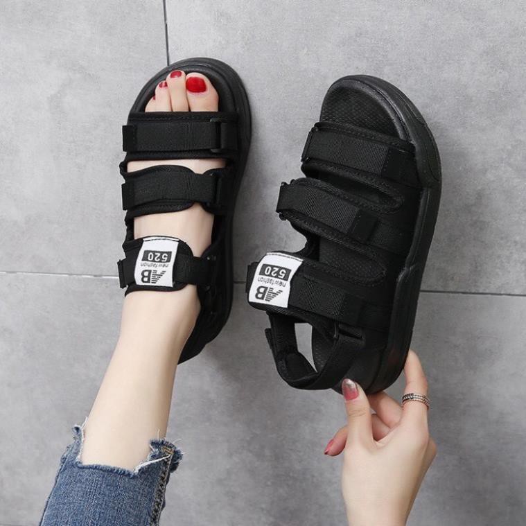 Sandal nữ nam thời trang ulzang hàn quốc vải quai chữ AB hót hít -ku7