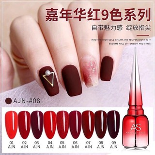 Sơn gel AS đỏ tone màu đỏ mã AJN 9 chai