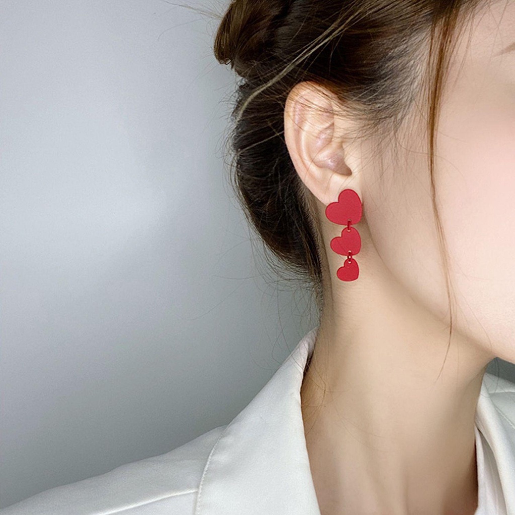 Mih Khuyên Tai Nhựa Hình Nơ Phong Cách Hàn Quốc