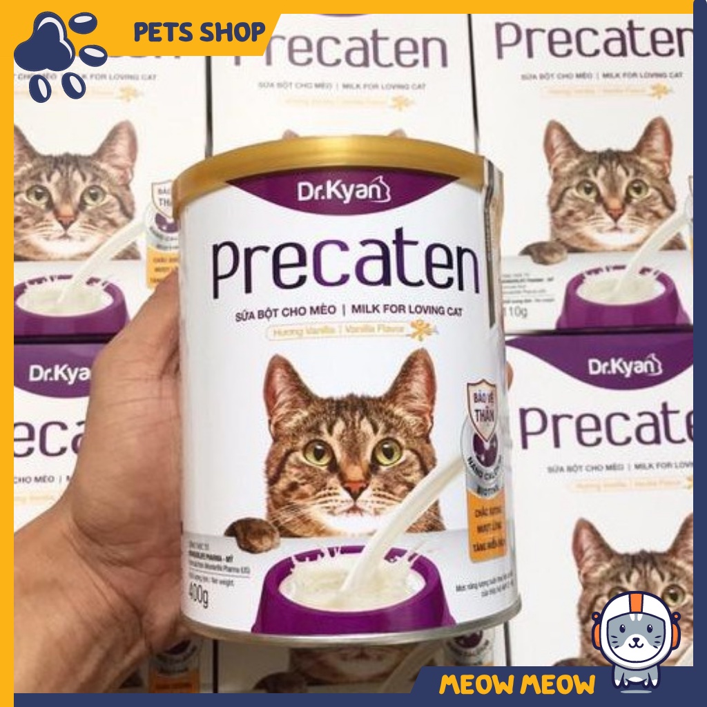 Sữa cho mèo Precaten | Lon 400gr | Sữa dinh dưỡng dành cho mèo.