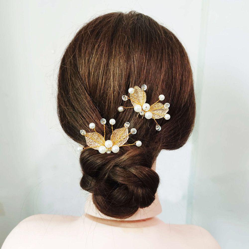 Trâm Cài Tóc Chữ U Phong Cách Retro Thanh Lịch Cho Cô Dâu|Kẹp Tóc Bằng Hợp Kim Phong Cách Hàn Quốc