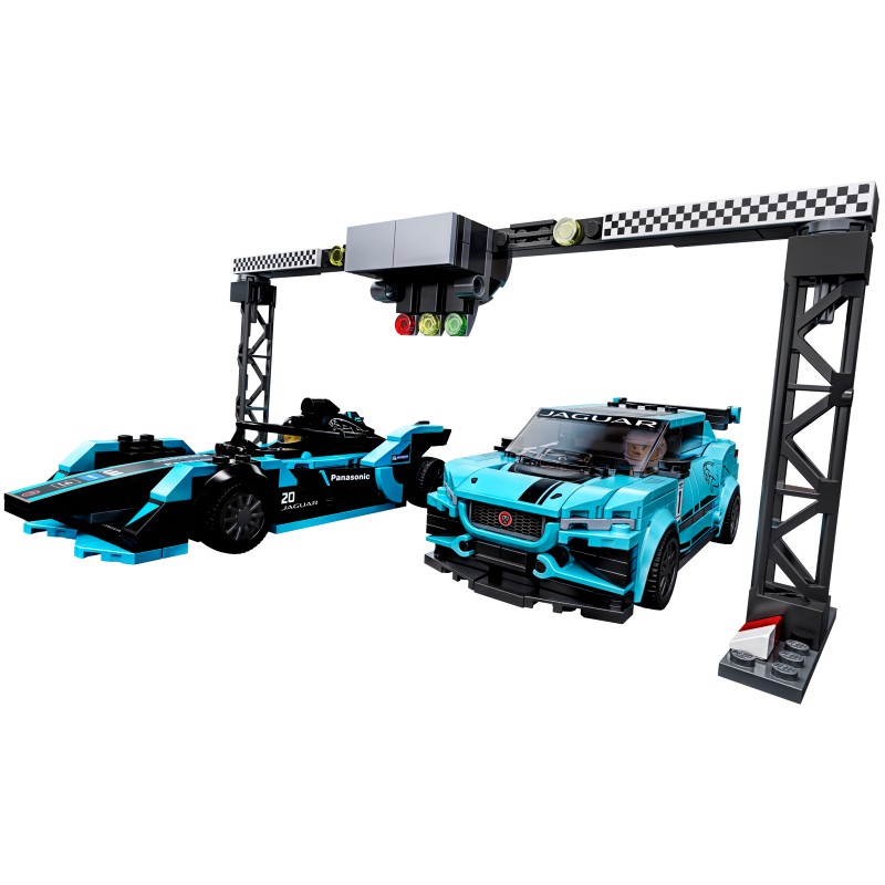 Lego Speed Champions 76898 - Bộ xếp hình Lego Xe Formula E Panasonic Jaguar Racing GEN2 & I-PACE eTROPHY