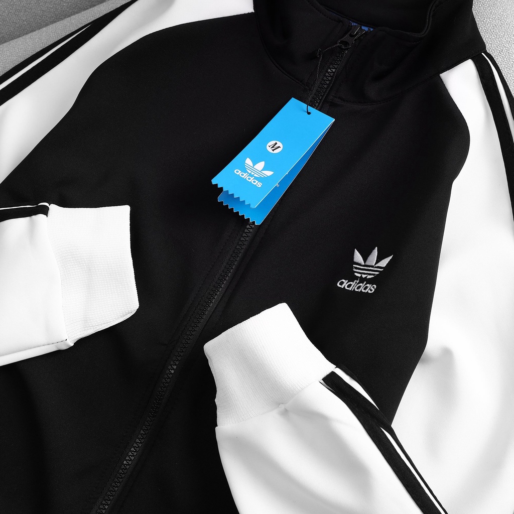 Áo khoác thể thao nam nữ  Phối Đen - Trắng