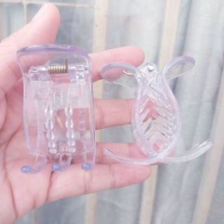 Kẹp tóc 5 răng tròn trong suốt (Loại 1)