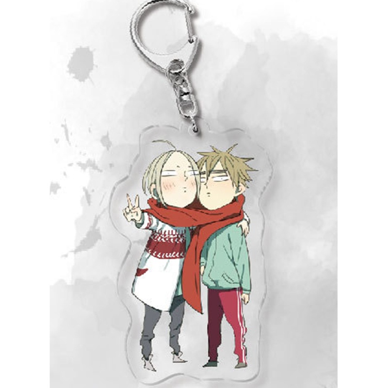 Móc khóa PVC trong suốt họa tiết hoạt hình HHDZ Anime 19 Days
