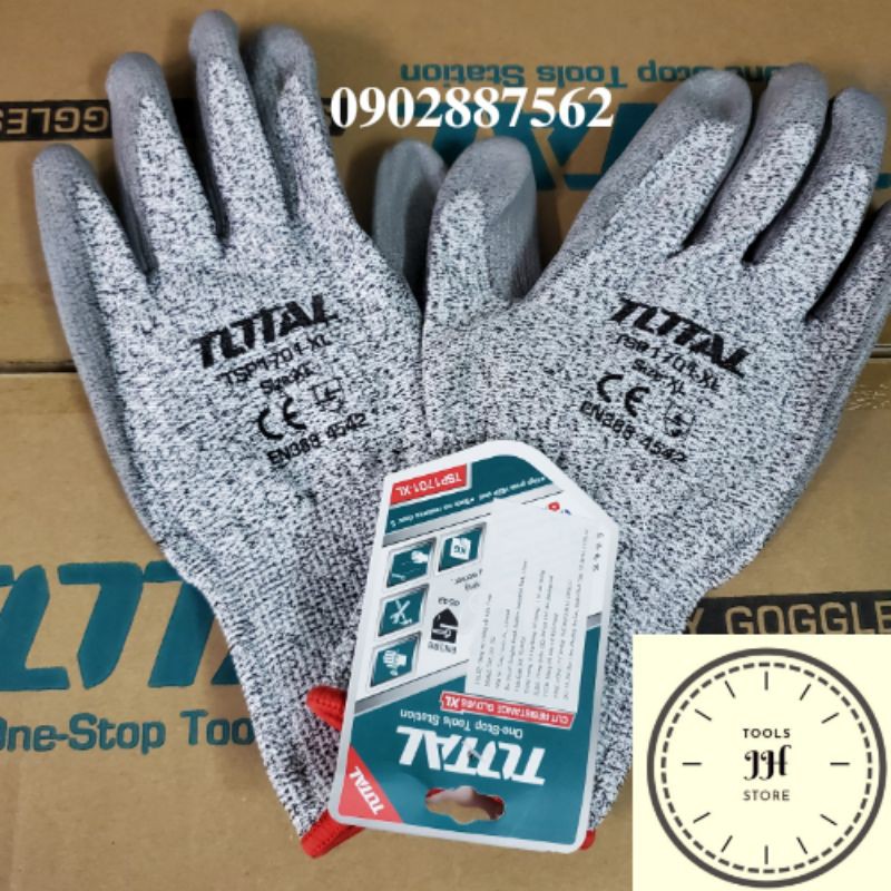 găng tay chống cắt total TSP1701 size XL