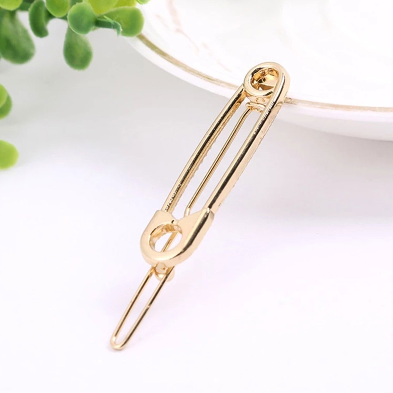 Kẹp Tóc Hợp Kim Màu Vàng / Bạc Phong Cách Mới Lạ Cho Nữ