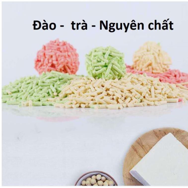 Cát đậu phụ TFOR Tofu  Cát vệ sinh cho mèo làm từ bã đậu nành Hữu cơ hòa tan trong bồn cầu và mèo ăn không sao