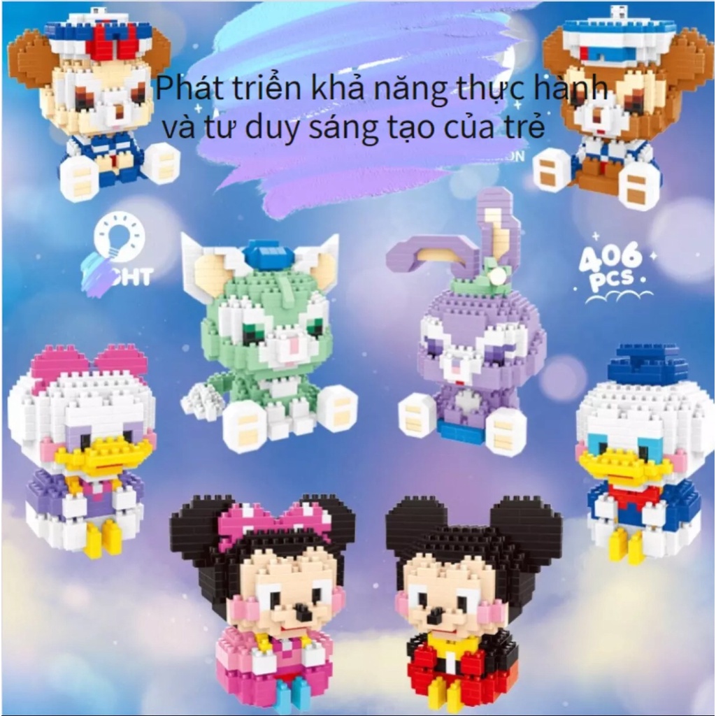 Lego minifigure - nhân vật hoạt hình mô hình mới Bộ Lego3D. Đồ chơi lắp ráp phù hợp cho trẻ từ 2 tuổi