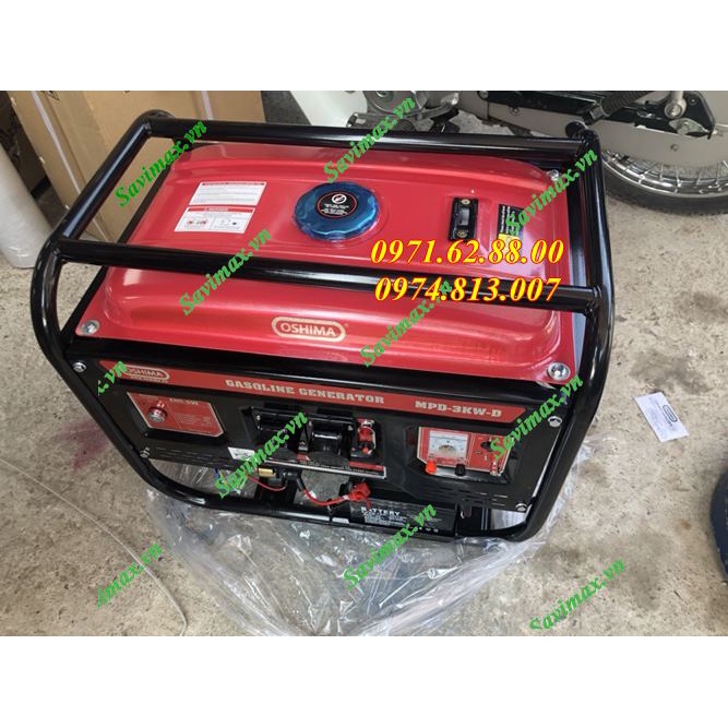 THANH LÝ MÁY PHÁT ĐIỆN OSHIMA THƯƠNG HIỆU NHẬT CHẠY XĂNG 3KW MỚI 100%