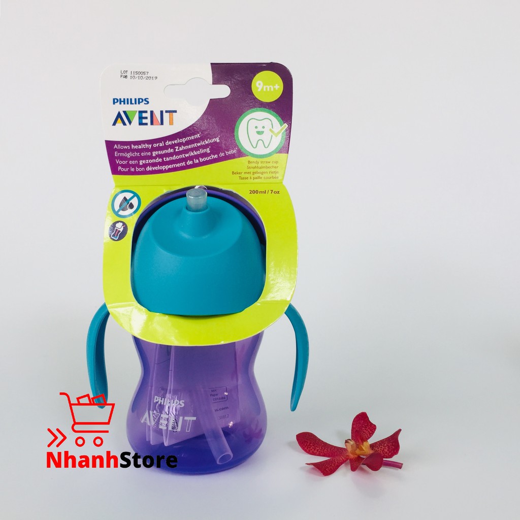 Bình tập uống có vòi Philips AVENT 200ml cho bé từ 9 tháng