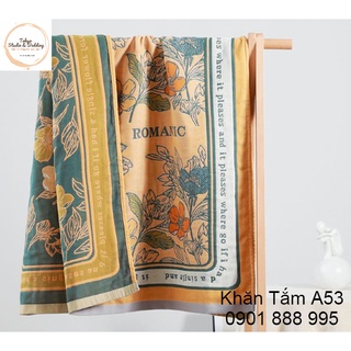 TH Khăn tắm Xô Chất cotton sợi tre Organic Nature100% (Size:140*75cm)