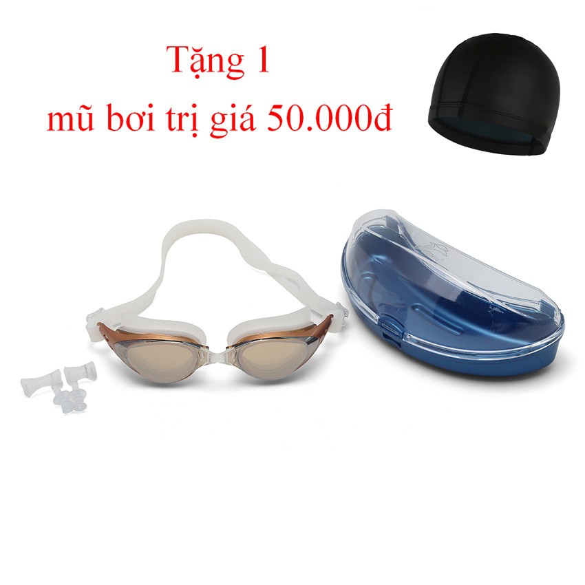 [Combo 2] Combo kính bơi tráng gương chống tia UV kèm mũ bơi Shenyu KB 1025