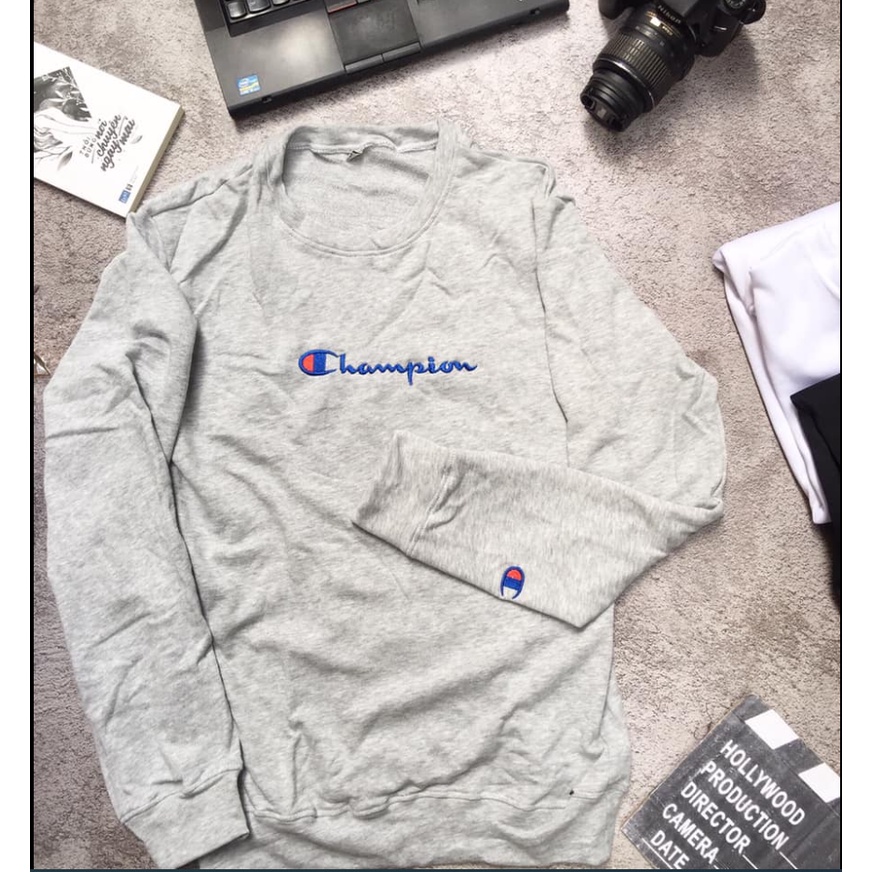 ÁO SWEATER CHAM.PI.ON CAO CẤP vải nỉ bông