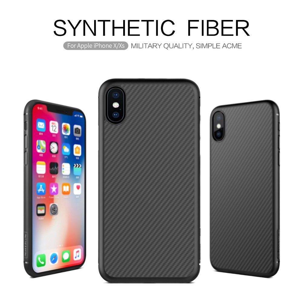 Ốp Điện Thoại NILLKIN Bằng Sợi Carbon + Nhựa Pp Cho Iphone X Xs